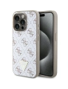 Etui Guess GUHCP15LPG4GPH Apple iPhone 15 Pro hardcase 4G Triangle Metal Logo bílý/white