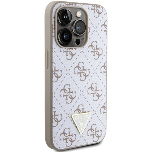 Kup Etui Guess GUHCP15LPG4GPH Apple iPhone 15 Pro hardcase 4G Triangle Metal Logo alb/white - GUE3288 - {ean13} - Sklep Home Screen