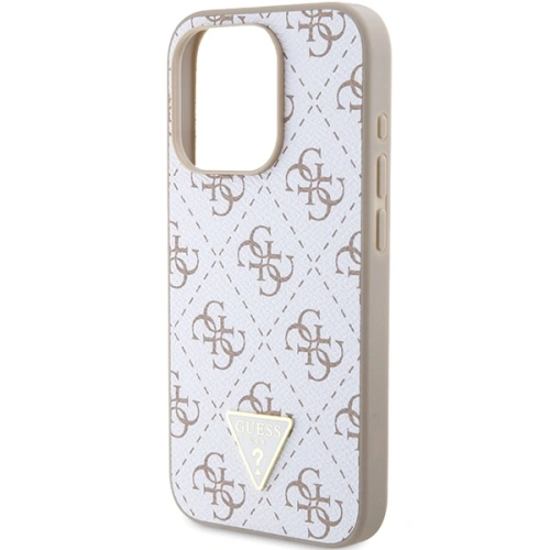 Kup Etui Guess GUHCP15LPG4GPH Apple iPhone 15 Pro hardcase 4G Triangle Metal Logo alb/white - GUE3288 - {ean13} - Sklep Home Screen