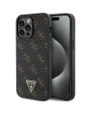 Etui Guess GUHCP15LPG4GPK Apple iPhone 15 Pro hardcase 4G Triangle Metal Logo černý/black