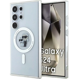 Kup Etui Karl Lagerfeld KLHMS24LHGKCNOT Samsung Galaxy S24 Ultra hardcase IML Karl&Choupette MagSafe transparent - KLD1889 - {ean13} - Sklep Home Screen