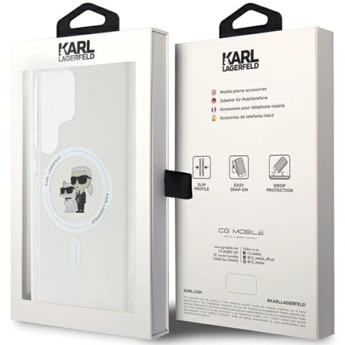 Buy Karl Lagerfeld KLHMS24LHGKCNOT Samsung Galaxy S24 Ultra hardcase IML Karl&Choupette MagSafe transparent - KLD1889 - {ean13} - Home Screen Store Europe