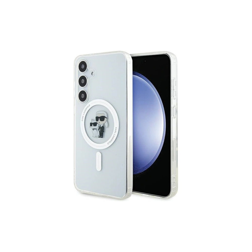 Etui Karl Lagerfeld KLHMS24MHGKCNOT Samsung Galaxy S24+ Plus hardcase IML Karl&Choupette MagSafe transparent