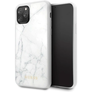 Kup Etui Guess GUHCN58HYMAWH Apple iPhone 11 Pro biały/white Marble - GUE158WHT - {ean13} - Sklep Home Screen