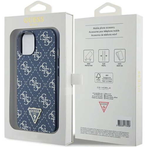 Buy Guess GUHCP15MPG4GPB Apple iPhone 15 Plus / 14 Plus hardcase 4G Triangle Metal Logo blue - GUE3290 - {ean13} - Home Screen Store Europe