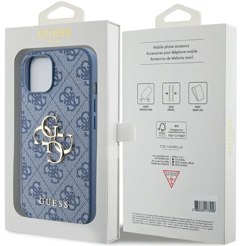 Kup Etui Guess GUHCP15S4GMGBL Apple iPhone 15 / 14 / 13 hardcase 4G Big Metal Logo niebieski/blue - GUE3292 - {ean13} - Sklep Home Screen