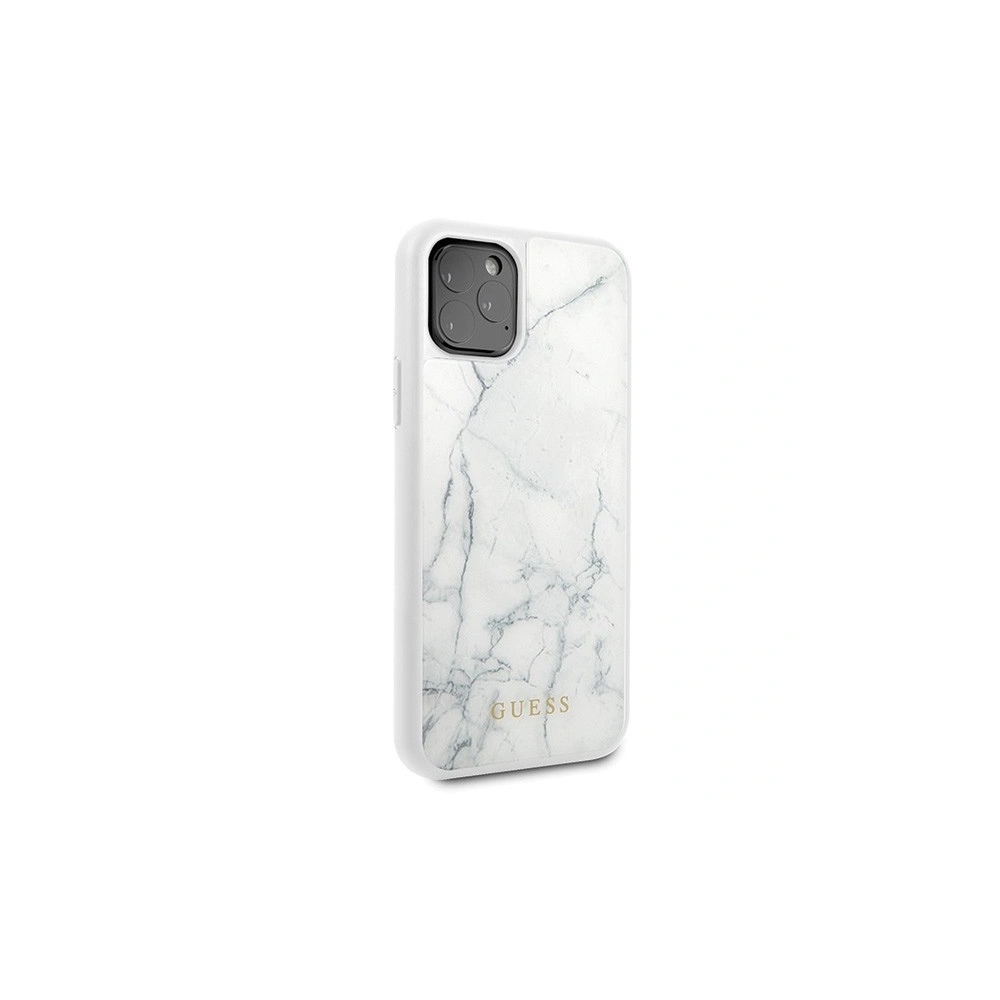 Etui Guess GUHCN58HYMAWH Apple iPhone 11 Pro biały/white Marble