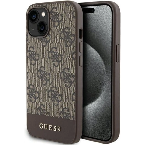 Kup Etui Guess GUHCP15SG4GLBR Apple iPhone 15 / 14 / 13 hardcase 4G Stripe Collection hnědý/brown - GUE3294 - {ean13} - Sklep Home Screen