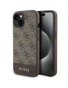 Etui Guess GUHCP15SG4GLBR Apple iPhone 15 / 14 / 13 hardcase 4G Stripe Collection brązowy/brown
