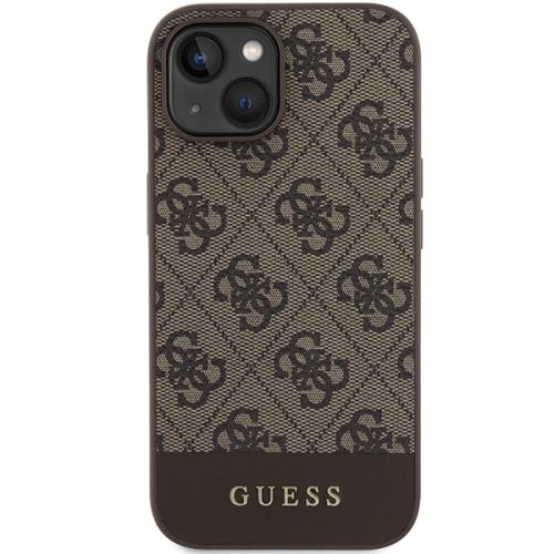 Kup Etui Guess GUHCP15SG4GLBR Apple iPhone 15 / 14 / 13 hardcase 4G Stripe Collection brązowy/brown - GUE3294 - {ean13} - Sklep Home Screen
