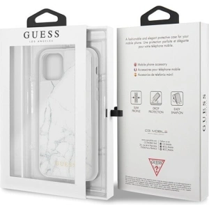 Kup Etui Guess GUHCN58HYMAWH Apple iPhone 11 Pro biały/white Marble - GUE158WHT - {ean13} - Sklep Home Screen