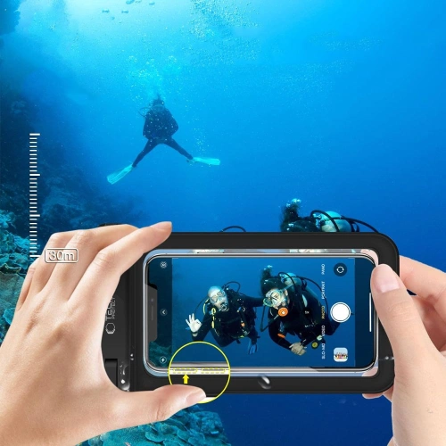 Kup Universelle wasserdichte Hülle Tech-Protect UWC9 Universelle wasserdichte Hülle 8.9" Schwarz/Orange - THP2655 - {ean13} - Sklep Home Screen