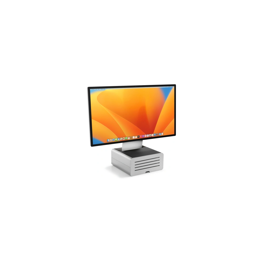 Aluminiowa podstawka Twelve South HiRise Pro do iMac i Apple Studio Display ze schowkiem (silver)