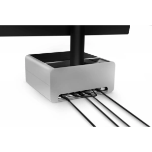 Buy Twelve South HiRise Pro aluminium stand for iMac and Apple Studio Display with storage compartment (silver) - TSH69 - {ean13} - Home Screen Store Europe
