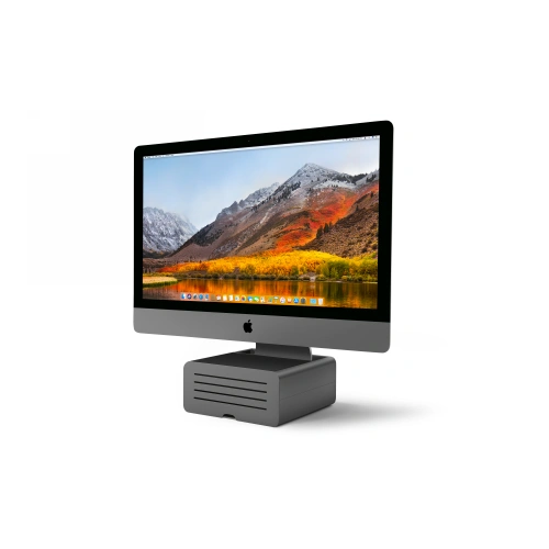 Kup Aluminiowa podstawka Twelve South HiRise Pro pentru iMac și Apple Studio Display cu spațiu de depozitare (gunmetal) - TSH70 - {ean13} - Sklep Home Screen