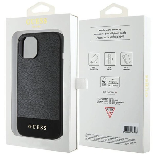Kup Etui Guess GUHCP15SG4GLGR Apple iPhone 15 / 14 / 13 hardcase 4G Stripe Collection szürke/grey - GUE3295 - {ean13} - Sklep Home Screen