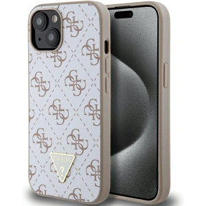 Kup Etui Guess GUHCP15SPG4GPH Apple iPhone 15 / 14 / 13 hardcase 4G Triangle Metal Logo bílý/white - GUE3297 - {ean13} - Sklep Home Screen