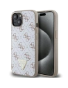 Etui Guess GUHCP15SPG4GPH Apple iPhone 15 / 14 / 13 hardcase 4G Triangle Metal Logo biały/white