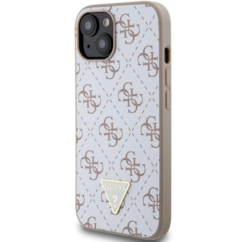 Buy Guess GUHCP15SPG4GPH Apple iPhone 15 / 14 / 13 hardcase 4G Triangle Metal Logo white - GUE3297 - {ean13} - Home Screen Store Europe