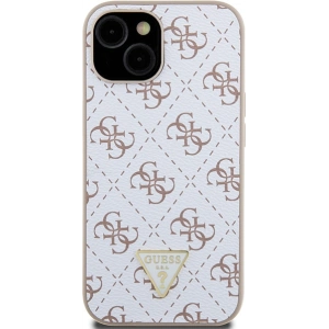 Kup Etui Guess GUHCP15SPG4GPH Apple iPhone 15 / 14 / 13 hardcase 4G Triangle Metal Logo bílý/white - GUE3297 - {ean13} - Sklep Home Screen