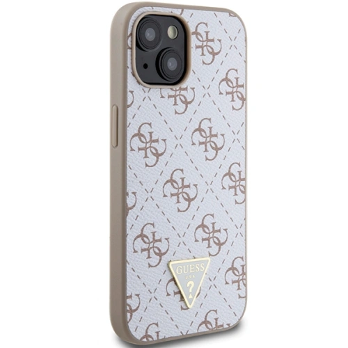 Buy Guess GUHCP15SPG4GPH Apple iPhone 15 / 14 / 13 hardcase 4G Triangle Metal Logo white - GUE3297 - {ean13} - Home Screen Store Europe