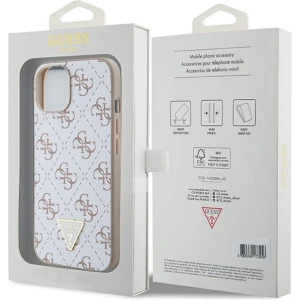 Kup Etui Guess GUHCP15SPG4GPH Apple iPhone 15 / 14 / 13 hardcase 4G Triangle Metal Logo bílý/white - GUE3297 - {ean13} - Sklep Home Screen