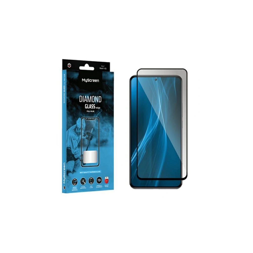 Szkło hartowane MyScreen Diamond Glass Edge Full Glue Motorola Moto G04 / G24 Power czarny/black