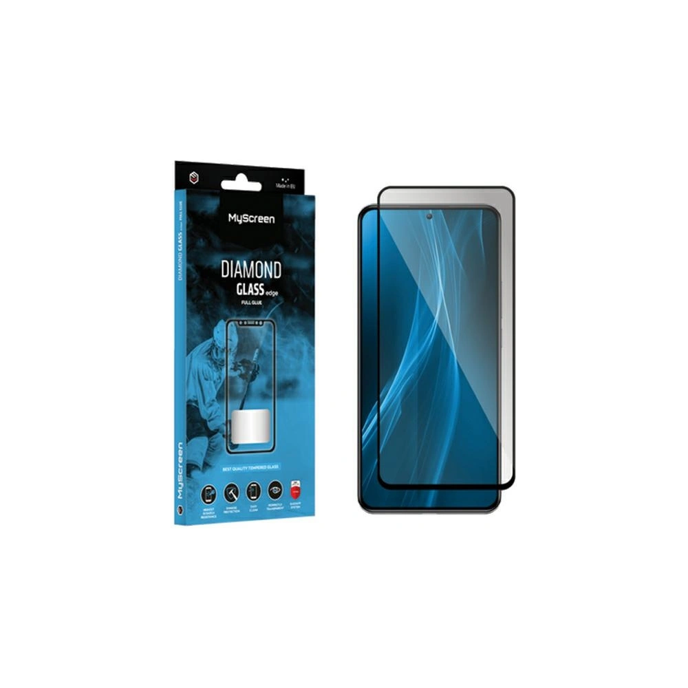 Szkło hartowane MyScreen Diamond Glass Edge Full Glue Realme C68 4G / 5G / V50s czarny/black