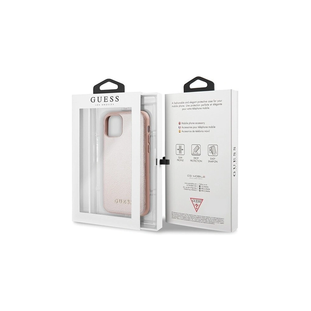Etui Guess GUHCN58IGLRG Apple iPhone 11 Pro różowo-złoty/rose gold hard case Iridescent