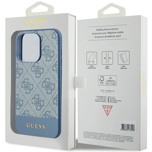 Kup Etui Guess GUHCP15XG4GLBL Apple iPhone 15 Pro Max hardcase 4G Stripe Collection albastru/blue - GUE3300 - {ean13} - Sklep Home Screen