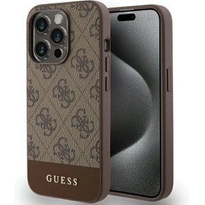 Kup Etui Guess GUHCP15XG4GLBR Apple iPhone 15 Pro Max hardcase 4G Stripe Collection brązowy/brown - GUE3301 - {ean13} - Sklep Home Screen