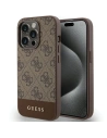 Guess GUHCP15XG4GLBR Apple iPhone 15 Pro Max hardcase 4G Stripe Collection brown