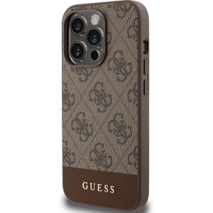 Kup Etui Guess GUHCP15XG4GLBR Apple iPhone 15 Pro Max hardcase 4G Stripe Collection brązowy/brown - GUE3301 - {ean13} - Sklep Home Screen