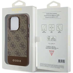 Kup Etui Guess GUHCP15XG4GLBR Apple iPhone 15 Pro Max hardcase 4G Stripe Collection brązowy/brown - GUE3301 - {ean13} - Sklep Home Screen
