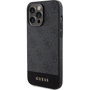 Kup Case Guess GUHCP15XG4GLGR Apple iPhone 15 Pro Max Hardcase 4G Stripe Collection grau/grey - GUE3302 - {ean13} - Sklep Home Screen