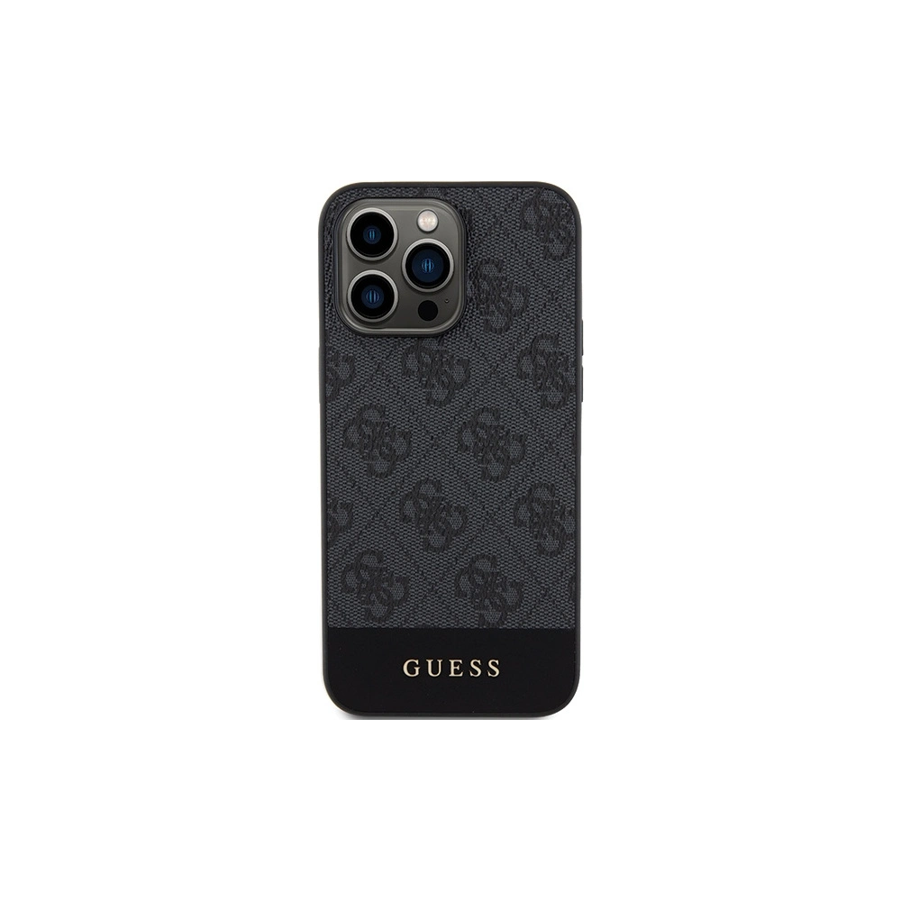 Etui Guess GUHCP15XG4GLGR Apple iPhone 15 Pro Max hardcase 4G Stripe Collection szary/grey