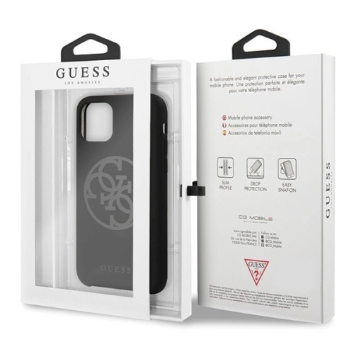 Kup Guess Apple Tasche GUHCN58LS4GBK iPhone 11 Pro schwarz/schwarz Hartschale Silikon 4G Tone On Tone - GUE163BLK - {ean13} - Sklep Home Screen