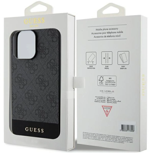 Kup Etui Guess GUHCP15XG4GLGR Apple iPhone 15 Pro Max hardcase 4G Stripe Collection szary/grey - GUE3302 - {ean13} - Sklep Home Screen