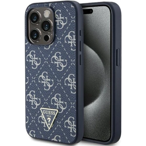 Buy Guess GUHCP15XPG4GPB Apple iPhone 15 Pro Max hardcase 4G Triangle Metal Logo blue - GUE3303 - {ean13} - Home Screen Store Europe