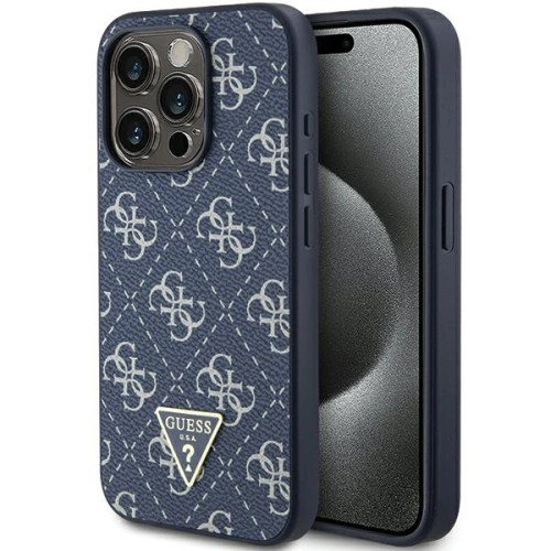 Kup Etui Guess GUHCP15XPG4GPB Apple iPhone 15 Pro Max hardcase 4G Triangle Metal Logo albastru/blue - GUE3303 - {ean13} - Sklep Home Screen