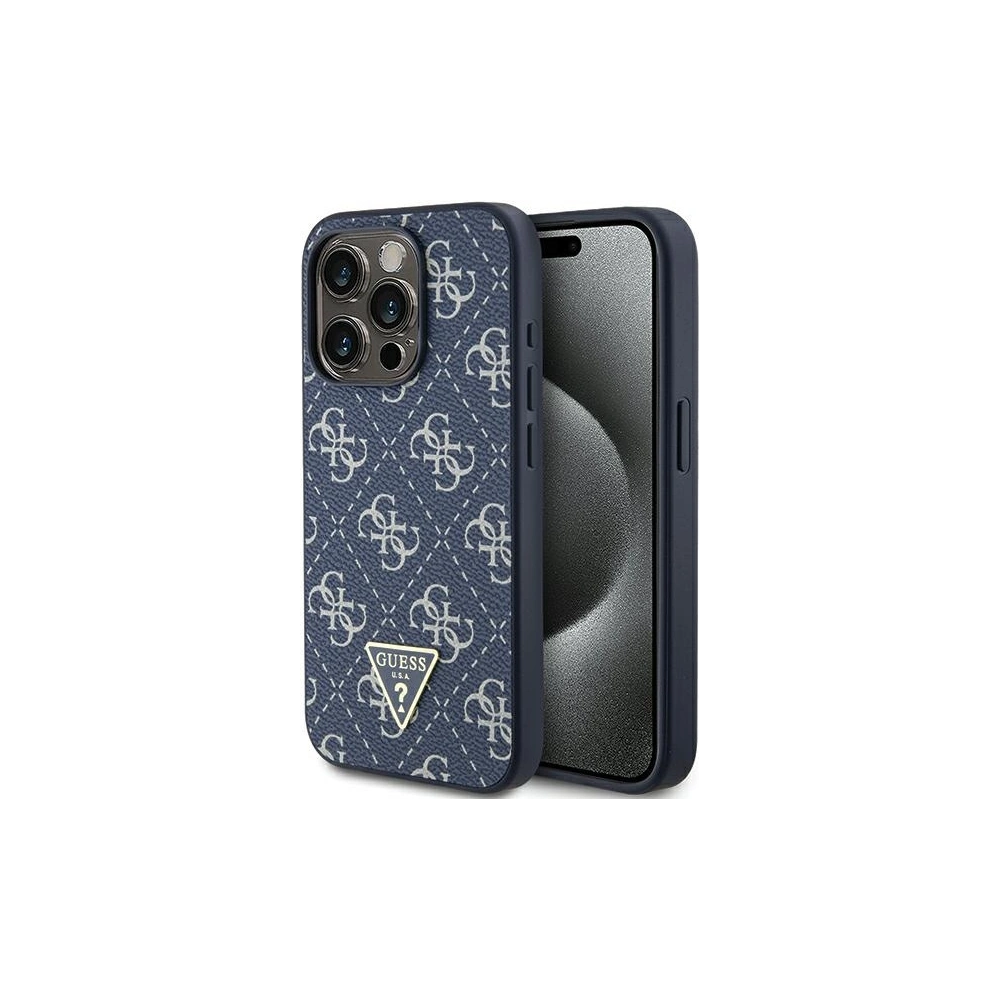 Etui Guess GUHCP15XPG4GPB Apple iPhone 15 Pro Max hardcase 4G Triangle Metal Logo niebieski/blue