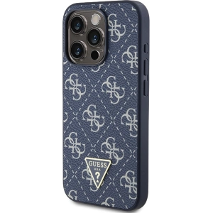 Buy Guess GUHCP15XPG4GPB Apple iPhone 15 Pro Max hardcase 4G Triangle Metal Logo blue - GUE3303 - {ean13} - Home Screen Store Europe