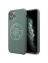 Guess Apple Case GUHCN58LS4GKA iPhone 11 Pro khaki Hartschalenetui Silikon 4G Tone On Tone