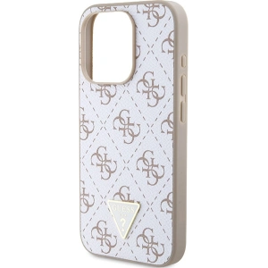 Buy Guess GUHCP15XPG4GPH Apple iPhone 15 Pro Max hardcase 4G Triangle Metal Logo white - GUE3304 - {ean13} - Home Screen Store Europe