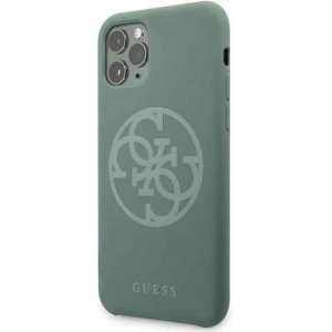 Kup Etui Guess GUHCN58LS4GKA Apple iPhone 11 Pro khaki hard case Silicone 4G Tone On Tone - GUE164KHA - {ean13} - Sklep Home Screen