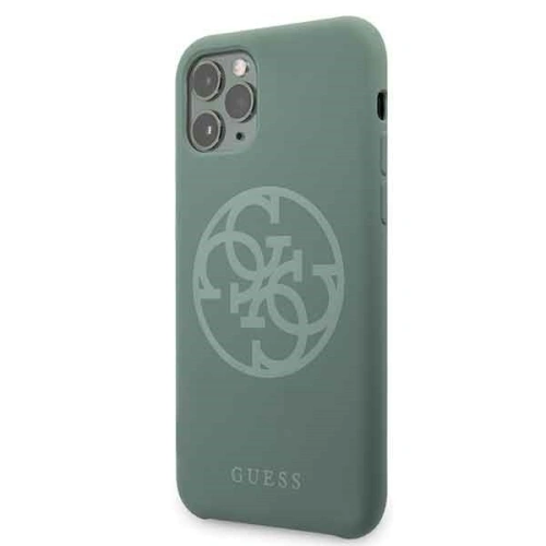 Kup Etui Guess GUHCN58LS4GKA Apple iPhone 11 Pro khaki hard case Silicone 4G Tone On Tone - GUE164KHA - {ean13} - Sklep Home Screen
