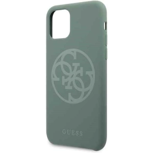 Kup Etui Guess GUHCN58LS4GKA Apple iPhone 11 Pro khaki hard case Silicone 4G Tone On Tone - GUE164KHA - {ean13} - Sklep Home Screen