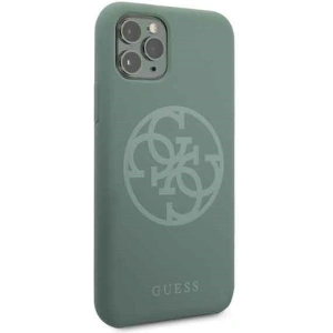 Kup Etui Guess GUHCN58LS4GKA Apple iPhone 11 Pro khaki hard case Silicone 4G Tone On Tone - GUE164KHA - {ean13} - Sklep Home Screen