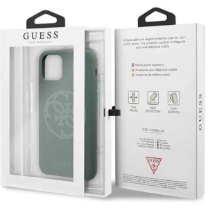 Kup Etui Guess GUHCN58LS4GKA Apple iPhone 11 Pro khaki hard case Silicone 4G Tone On Tone - GUE164KHA - {ean13} - Sklep Home Screen