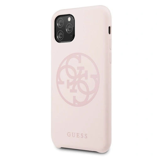 Kup Etui Guess GUHCN58LS4GLP Apple iPhone 11 Pro roz light/jasnorozowy hard case Silicone 4G Tone On Tone - GUE165PNK - {ean13} - Sklep Home Screen
